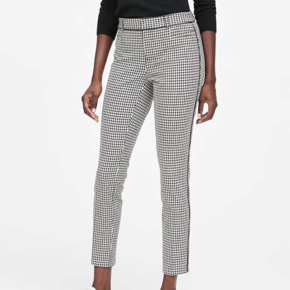 Banana Republic Sloan Trousers Houndstooth